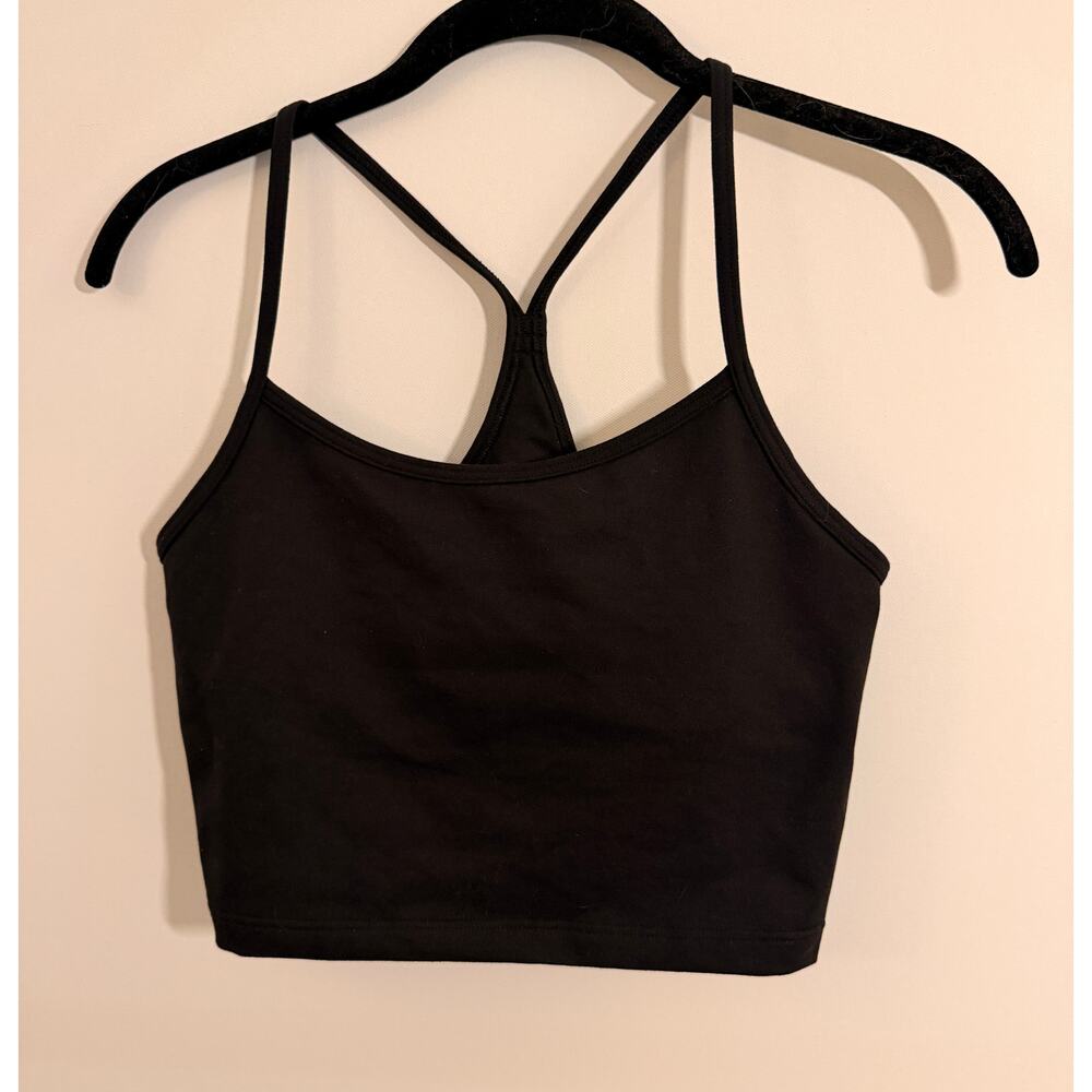 OFFLINE by Aerie Recharge Least Support Crop Top Black Size Small